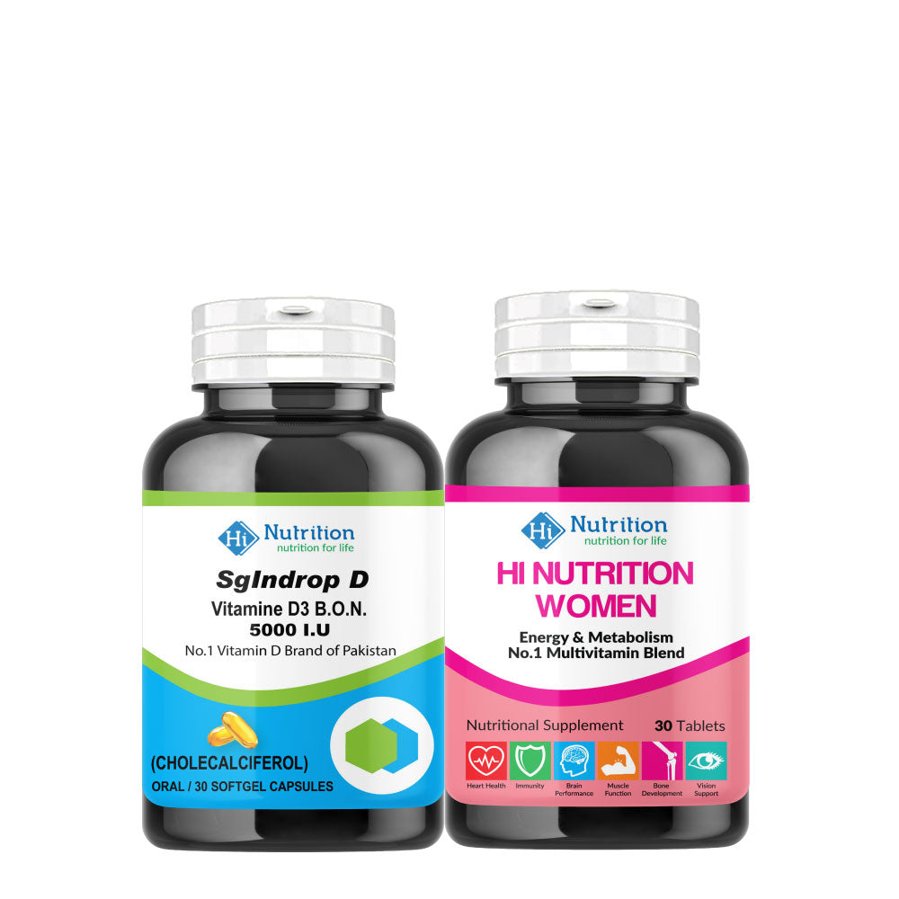 Hi Nutrition women and indrop 5000 iu bundle